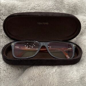Tom Ford FT5163 Square Eyeglasses Havana Brown 55-17-145
